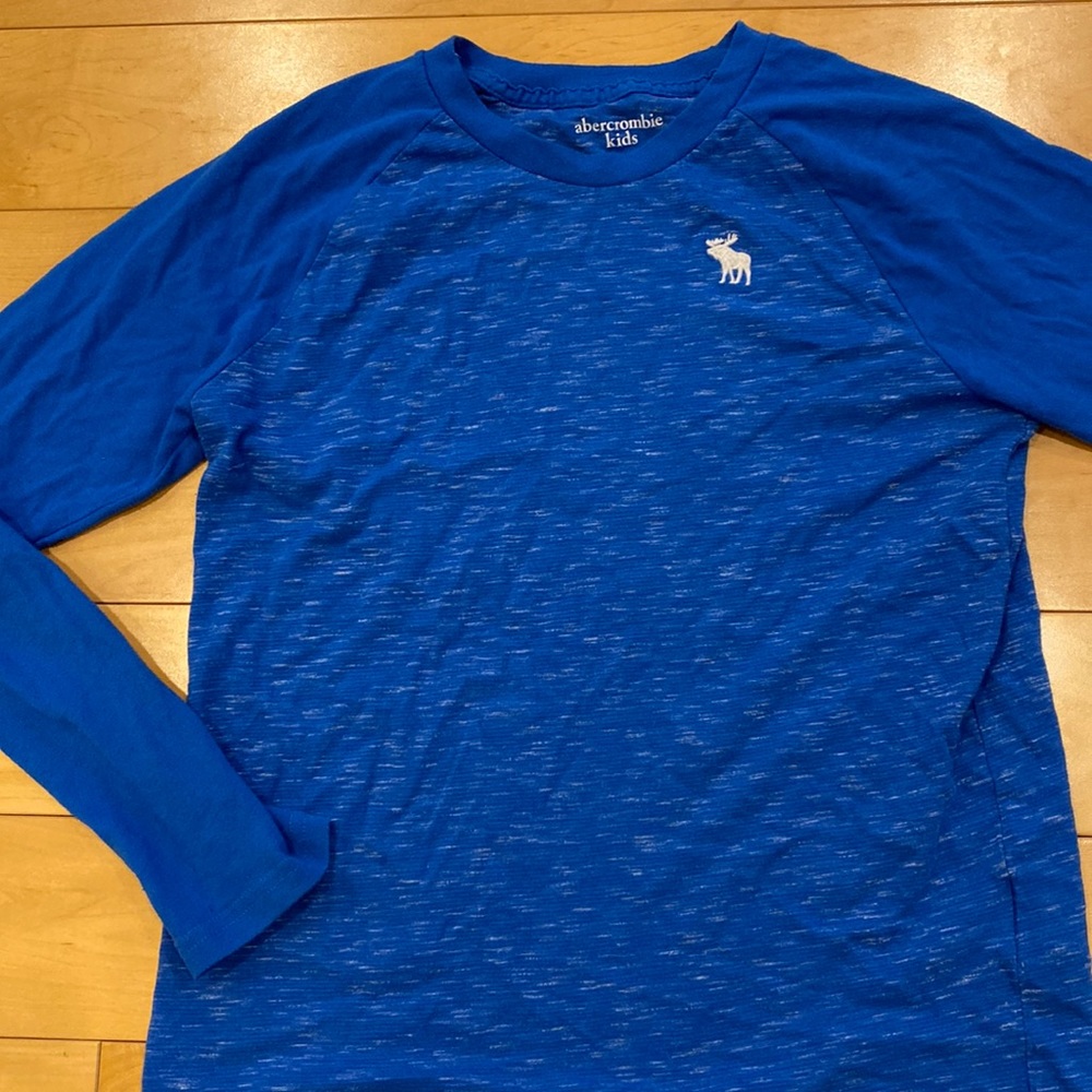 Sz 13/14. Abercrombie kids, blue cotton long sleeve-T.